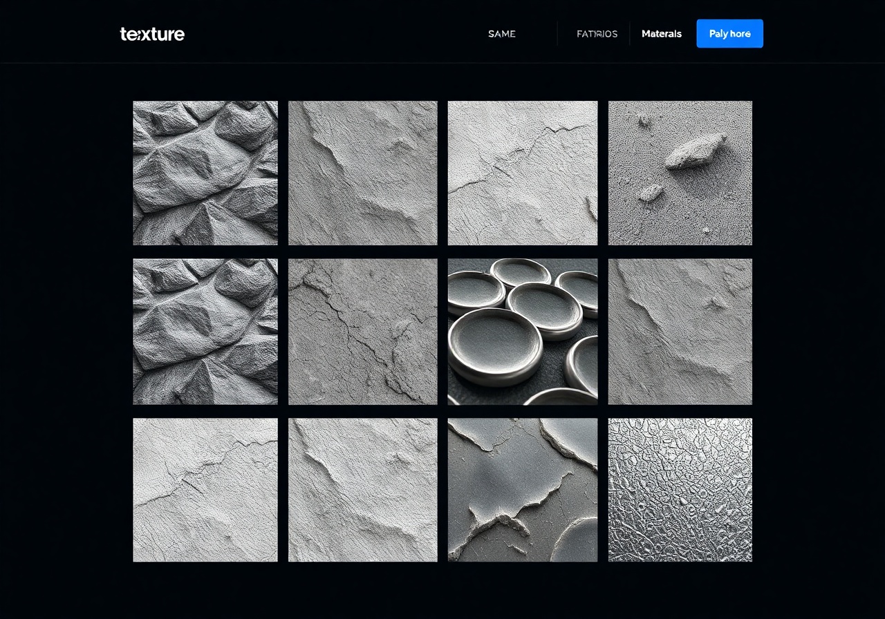 Dashboard overzichtsbeeld van de TextuurHaven bibliotheek met categorieën en filters